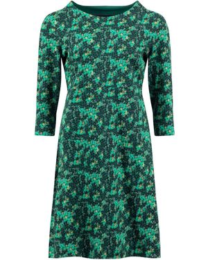 Weird Fish Markle Sparkle Print Jersey Dress - Green