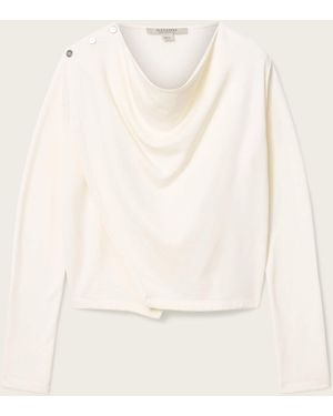 AllSaints Skyler Long Sleeve Top - Natural