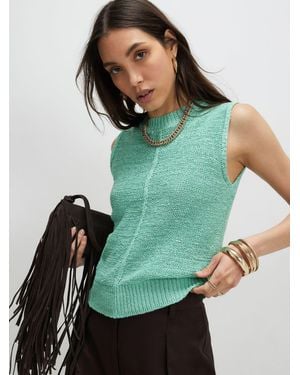 River Island Knitted Sleeveless Tank Top - Green
