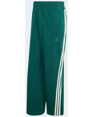 adidas Kit 3-Stripes Wide Sweatpants - Green