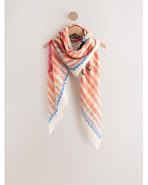 Next Lightweight Square Scarf - White
