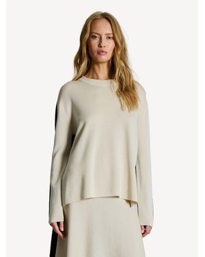 JOSEPH Contrast Knit Jumper - Natural