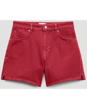 Hush Essential Denim Shorts - Red
