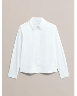 Hobbs Andie Cotton Shirt - White