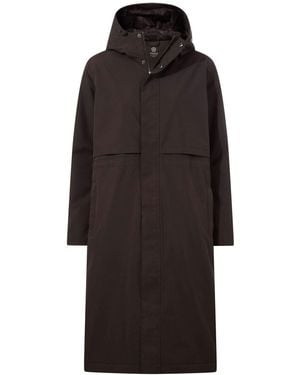 TOG24 Ari Longline Waterproof Insulated Trench Coat - Black