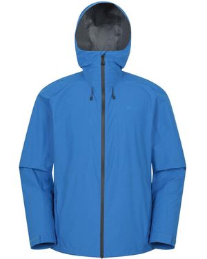 Mountain Warehouse Aerovent Waterproof Packable 2.5 Layer Jacket - Blue