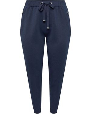 Evans Luxe Zip Pocket Sweatpants - Blue