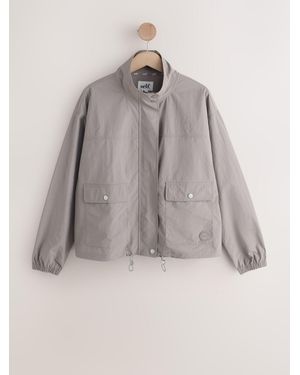 Self Lightweight Funnel Neck Jacket - Grey