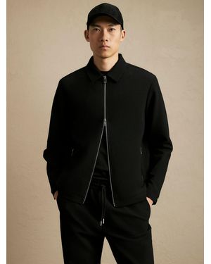 River Island Textured Track Jacket - Black