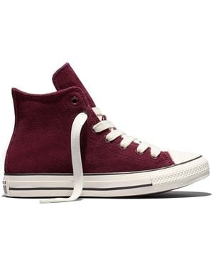 Converse Burgundy Chuck Taylor Cozy High Sneakers - Purple