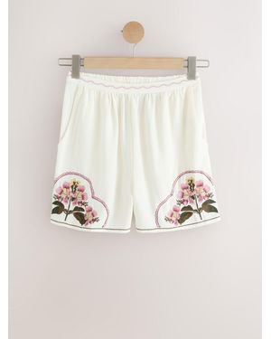 Next Summer Shorts With Linen - Natural