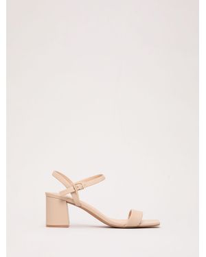 Phase Eight Phase Eight Leather Block Sandal - Natural