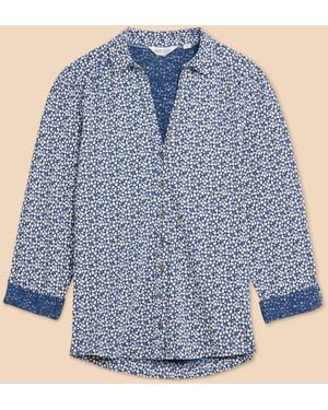 White Stuff Stuff Annie Jersey-Shirt Aus 100 % Baumwolle - Blau