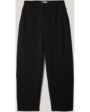 Jigsaw Ponte Barrel Leg Trousers - Black