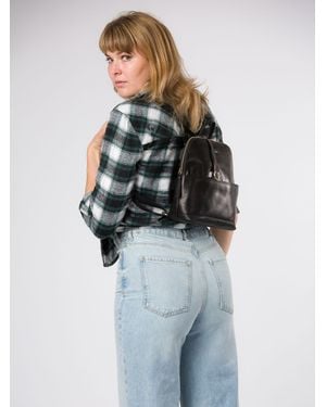 Conkca Adelle Leather Backpack - Blue