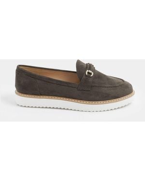 Yours Curve Yours Curve Extra Wide Fit Faux Suede Snaffle Loafers - White