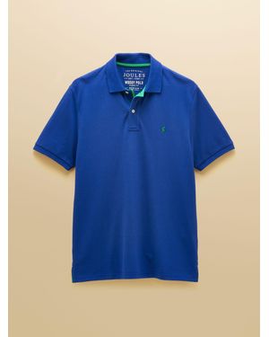 Joules Woody Cotton Pique Polo Shirt - Blue