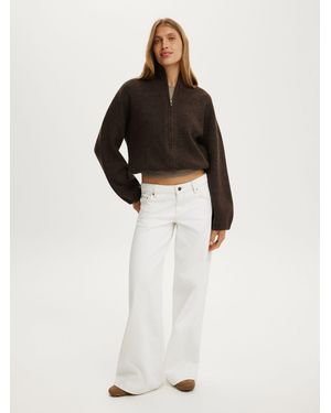 Cotton On Cotton On Luxe Tuck Hem Bomber Jacket - White