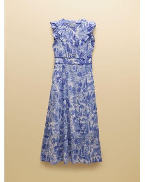 Joules Samantha Woven Maxi Dress - Blue