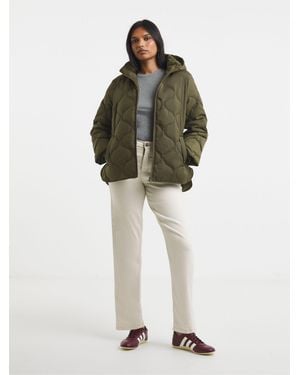 Simply Be Simply Be Short Quilted Jacket - Green