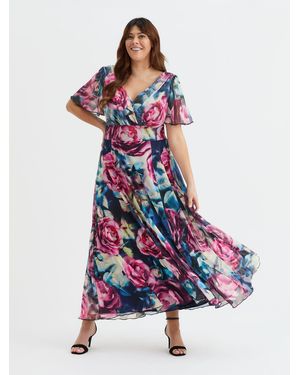 Scarlett & Jo Isabelle Float Sleeve Maxi Dress - White