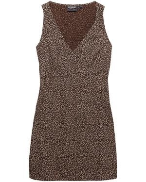 Superdry Printed Sweetheart Mini Dress - Brown