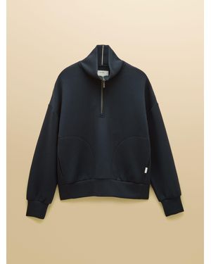 Joules Super Soft Quarter Zip Sweatshirt - Blue