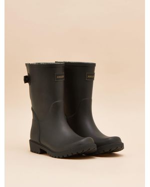 Joules Wistow Adjustable Mid Calf Wellies - Black