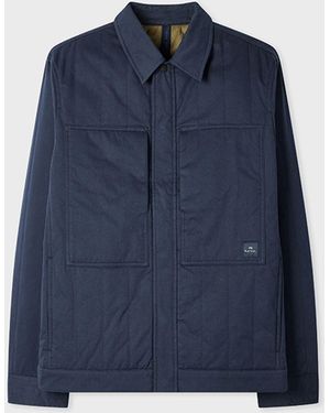Paul Smith Insulated Shirt Jacket - Blue