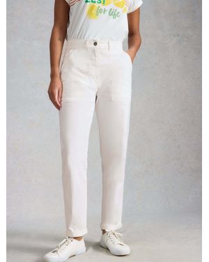 White Stuff Stuff Twister Chino Pants - White