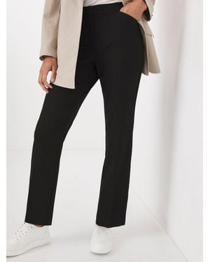 JD Williams Petite Magisculpt Straight Leg Pants Short - Black
