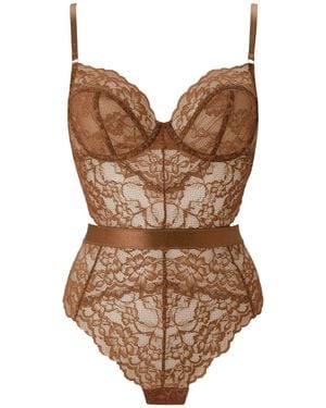 Ann Summers Ann Summers Bronze Hold Me Tight Lace Body - Brown