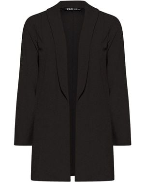Yours Curve Shawl Collar Scuba Blazer - Black
