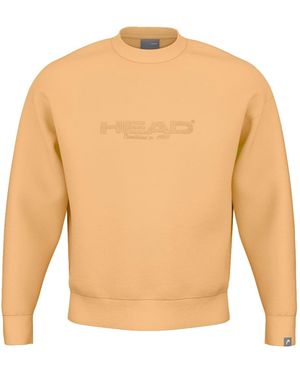 Head Motion Crewneck Sweat Top - White