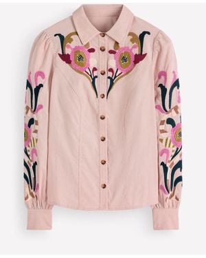 Boden Sky Cord Shirt - Pink
