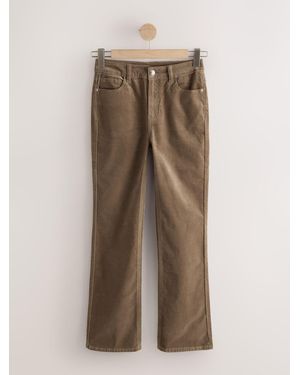 Next Stone Mid Rise Corduroy Bootcut Jeans - Natural