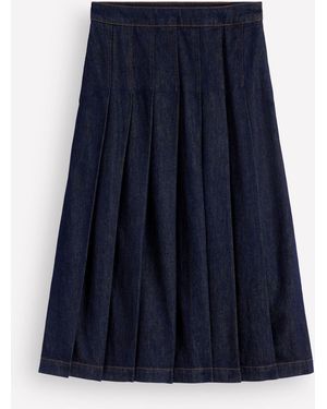 Boden Aya Denim Midi Skirt - Blue