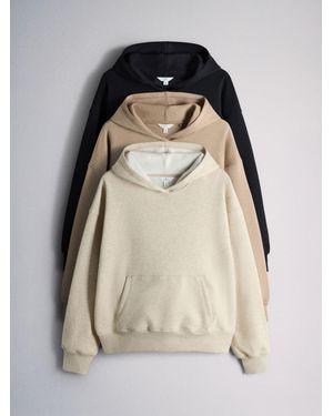 The Set 3 Pack Sweat Hoodies - Natural