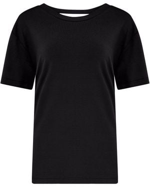 Pour Moi Short Sleeve The Off Duty Yoga Top - Black