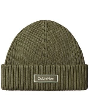 Calvin Klein Cotton Fisherman Beanie - Green