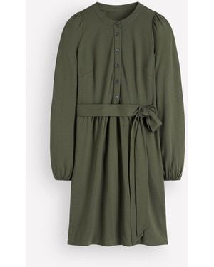 Boden Adele Belted Jersey Dress - Green