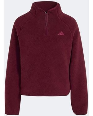 adidas Cold Rdy Warm Sweat Top - Red