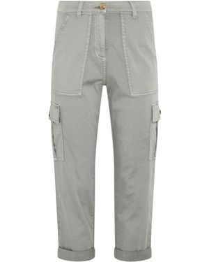 M&CO. M & Co Petite Cargo Trousers - Grey