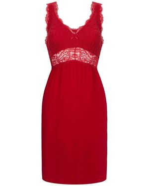 Hunkemöller Hunkemöller Nora Lace Slip Dress - Red