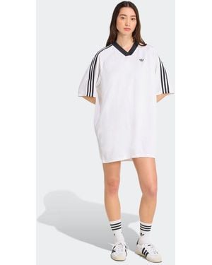 adidas Originals Jacquard Dress - White