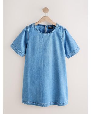 Next Denim T-Shirt Mini Dress - Blue
