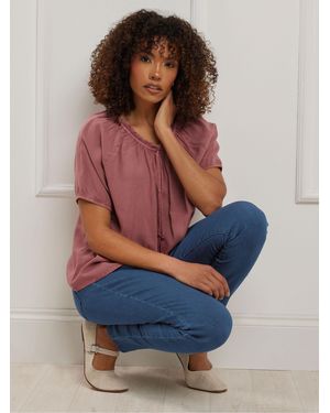 M Com Mid Wash Stretch Jeggings - Blue