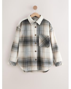 Next Polar Fleece Shacket - Gray