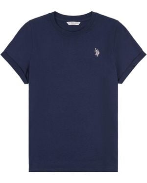U.S. POLO ASSN. U. S. Polo Assn U. S. Polo Assn. Crew Neck Double Horsemen T-Shirt - Blue