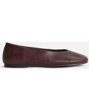 Linzi Astra Wide Fit Ballet Flats - Brown